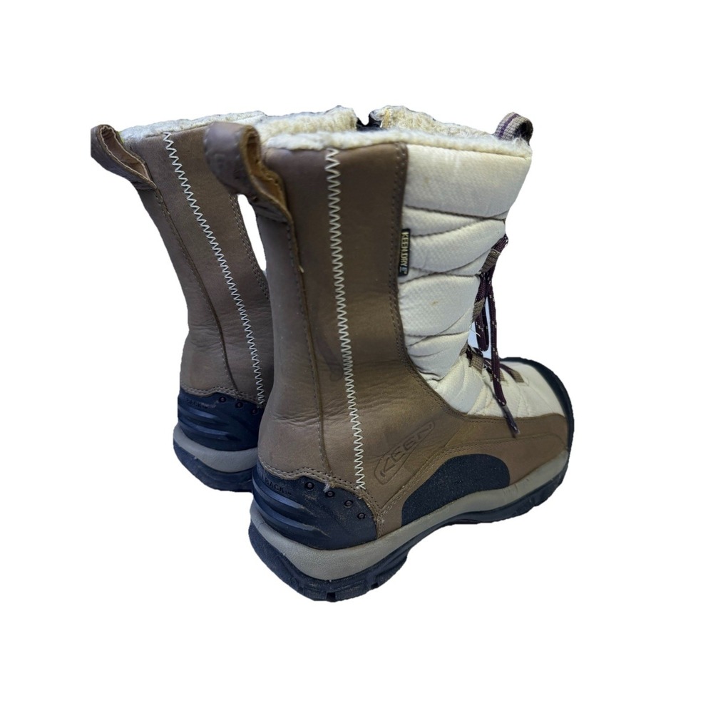 Keen Vail Winter Boot Women's 7 Beige Tan Insulated Waterproof 400 Gram In Toe - Picture 4 of 10